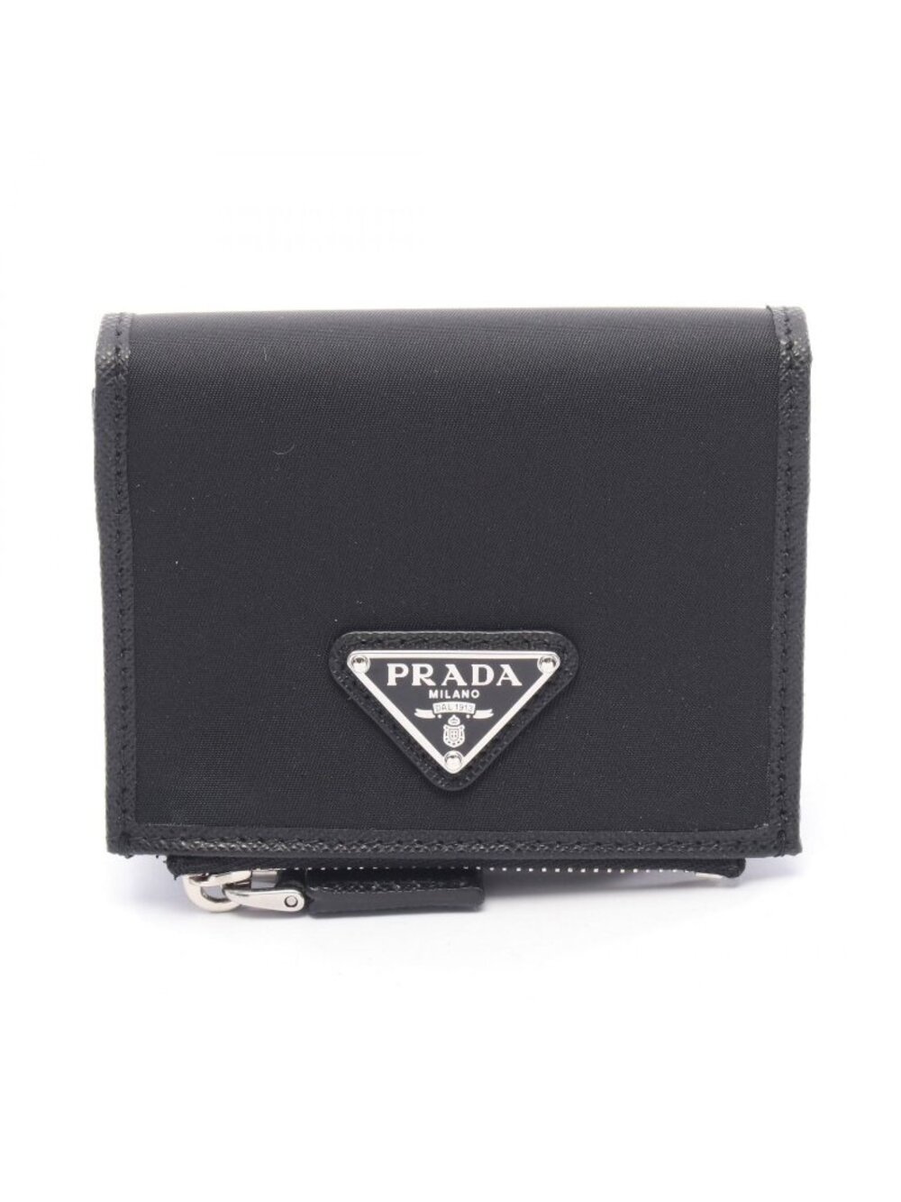 Prada Bifold Wallet Re-Nylon Saffiano Leather